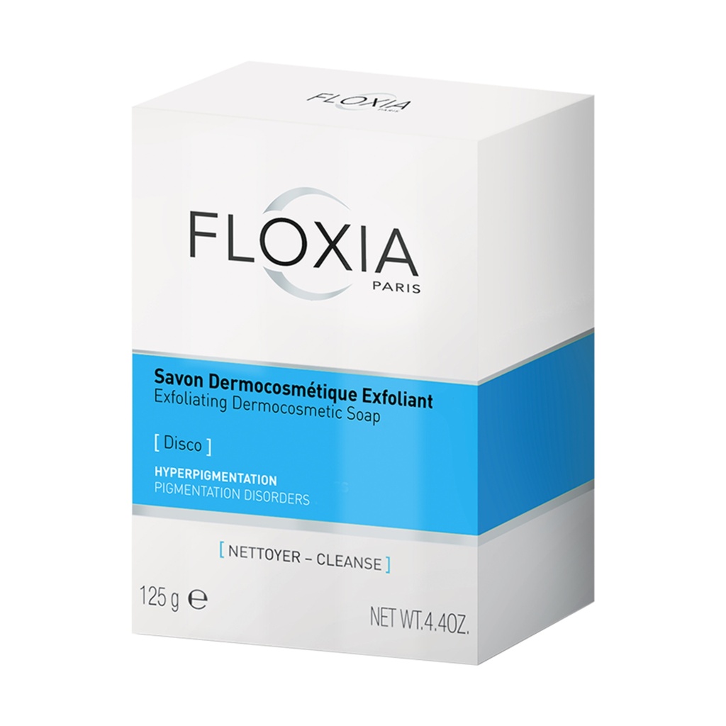 [FLOX/005] FLOXIA/ Exfoliating Dermocosmetic Soap 125g : فلوكسيا صابون ديرموكوزمتك المقشر للجسم