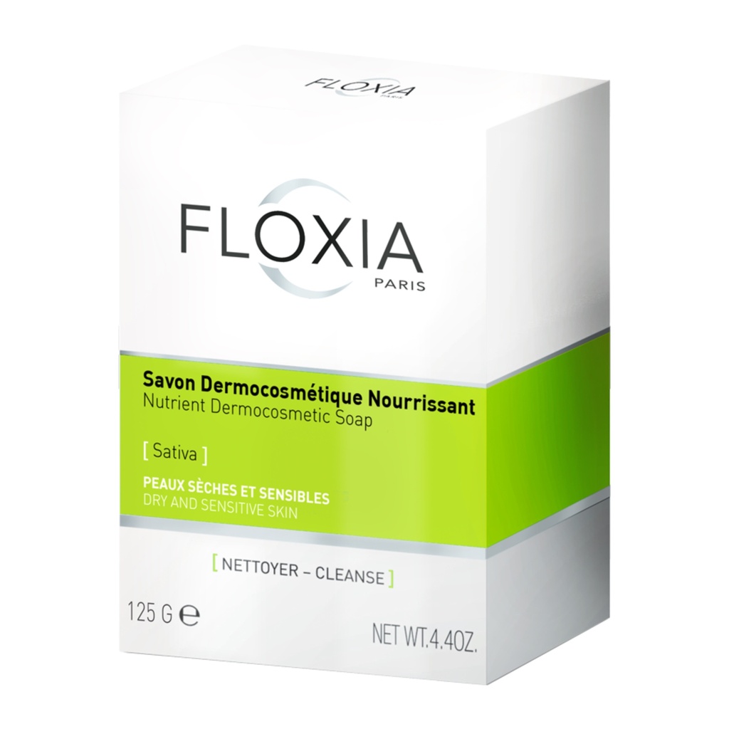 [FLOX/006] FLOXIA/ Nutrient Dermocosmetic Soap 125 g : فلوكسيا صابون ديرموكوزمتك المغذي للجسم