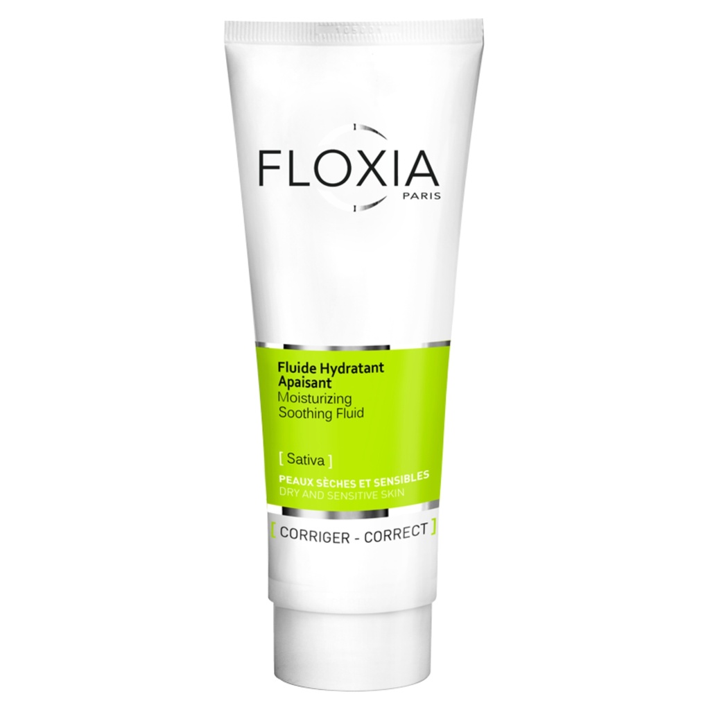 [FLOX/007] FLOXIA/ Moisturizing Soothing Fluid 125 ml : فلوكسيا كريم سائل مرطب ومهدئ للبشرة الجافة