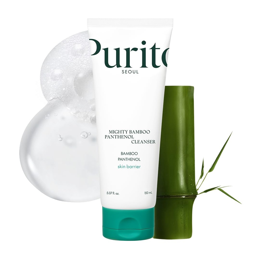 [PRT/006] PURITO/ Mighty Bamboo Panthenol Cleanser 150ml : بوريتو غسول البانثينول المستخلص من البامبو