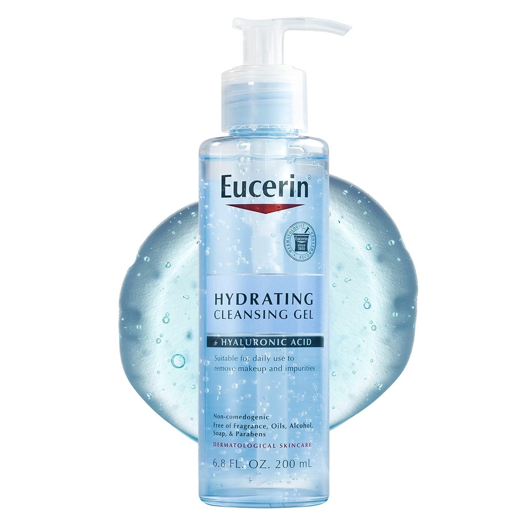 [UCRN/015] Eucerin/ Hydrating Cleansing Gel 200 : يوسيرين غسول جل مرطب حجم صغير