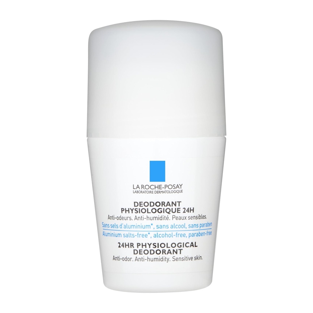 [LAR/010] LaRoche/ Physiological 24HR Deodorant Roll-On for Unisex 50ml : لاروش مزيل عرق فيزيولوجيكال 24 ساعة رول أون للجنسين: