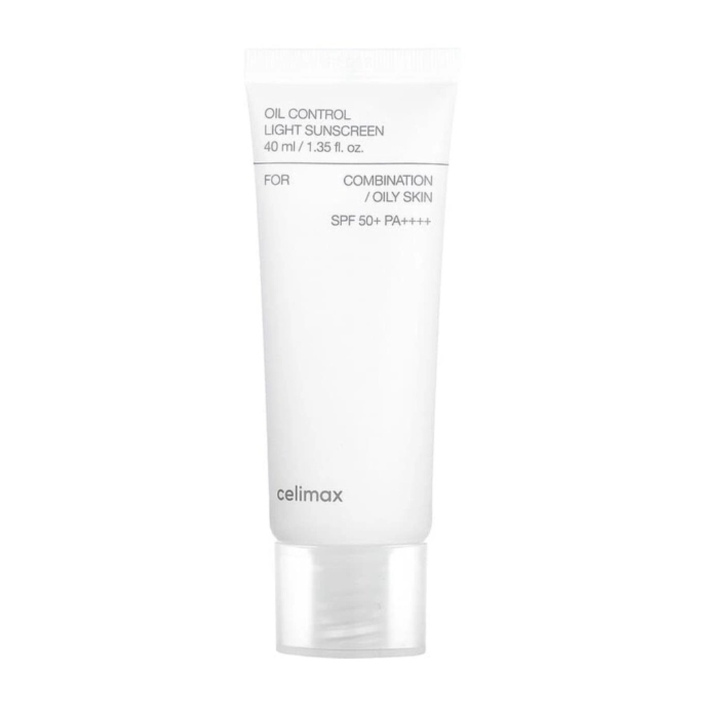 [MAX/003] Celimax/ Oil Control Light Sunscreen SPF50+ For Combination & Oily Skin 30ml : سيليماكس واقي شمس للبشرة الدهنية والمختلطة