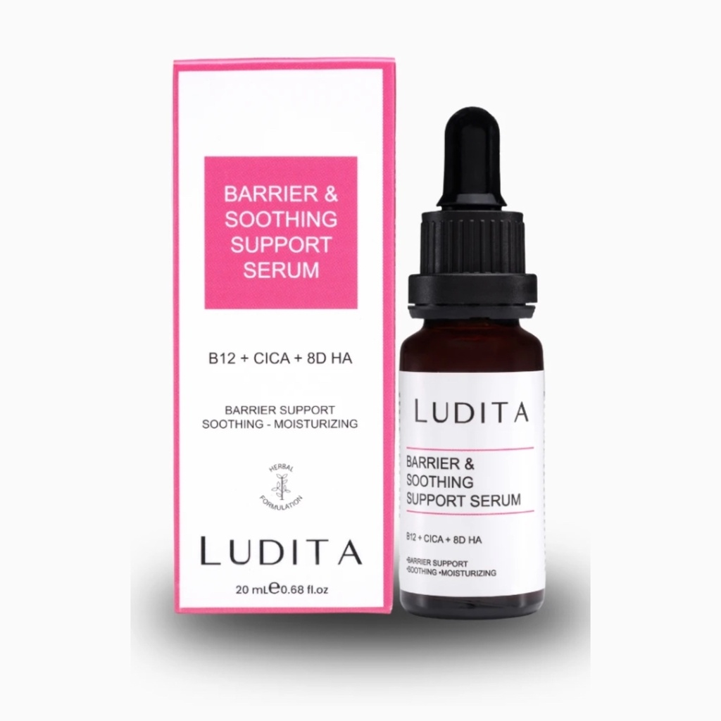 [LUD/011] LUDITA/ Barrier and Soothing Support Serum 30ml : لوديتا سيروم فيتامين B12 والسيرمايد لترميم و لتقوية حاجز البشرة