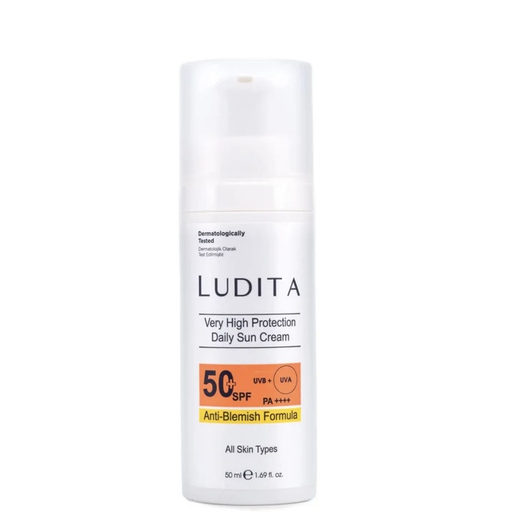 [LUD/014] LUDITA/ High Protection, Anti-Spot, Daily Face Sunscreen 50ml : لوديتا واقي شمس بحماية عالية ومضاد للتصبغات