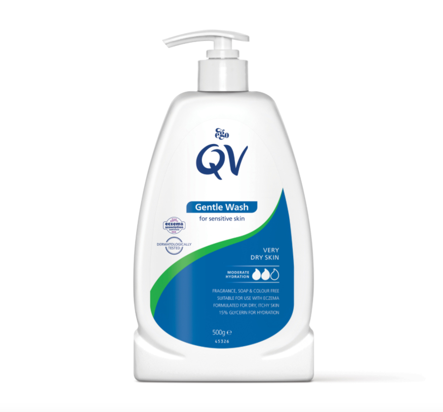 QV/ Gentle Wash 500ml : كيوفي غسول لطيف للبشرة الحساسة