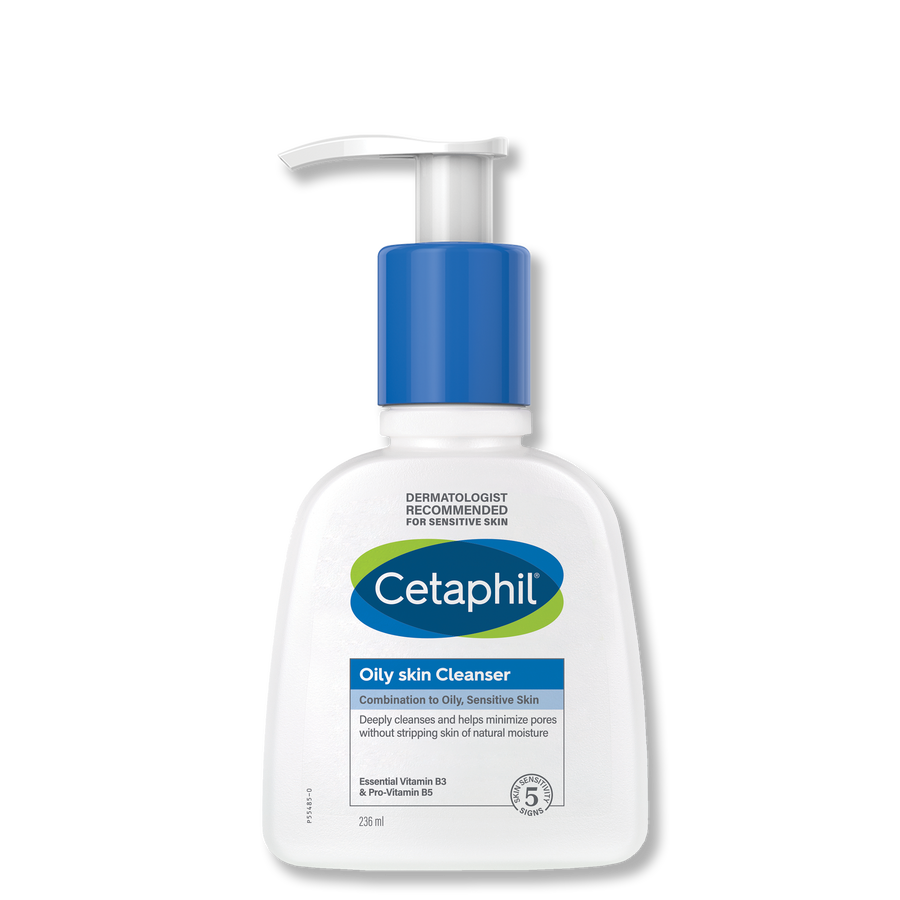 [CET/003] Cetaphil/ Oily Skin Cleanser For combination to oily skin, sensitive skin 236ml : سيتافيل غسول للبشرة المختلطة والدهنية والحساسة