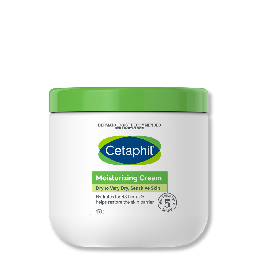 [CET/004] Cetaphil/ Moisturizing Cream for Normal to Very Dry Skin 453g : سيتافيل كريم مرطب للبشرة العادية والجافة جدا