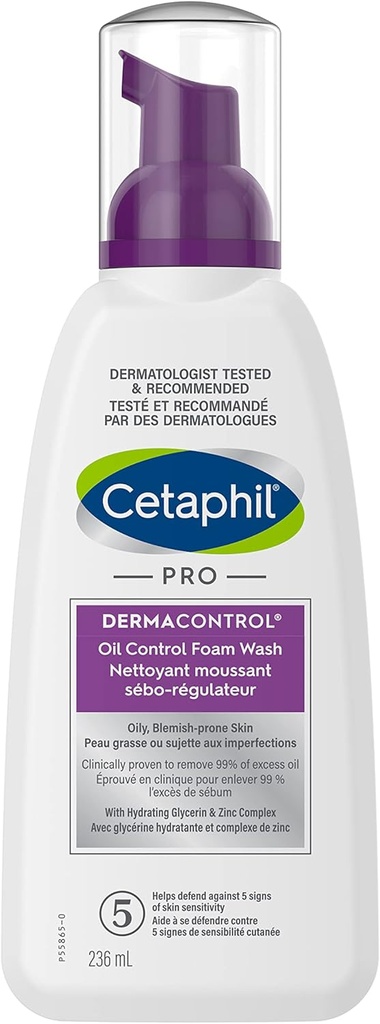 [CET/007] Cetaphil/ PRO Dermacontrol Oil Control Foam Wash 236ml : سيتافيل غسول برو ديرما الرغوي للبشرة الدهنية
