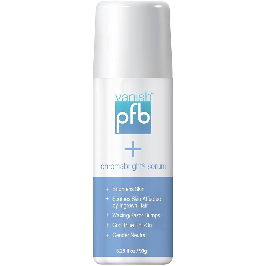 [ODOO-2526] PFB Vanish Razor Bump Stopper Skin Care Treatment with Chromabright Dark Spot Remover Roll On Formula 93g : جل بي اف بي فانش لإزالة الشعر تحت الجلد وتفتيح البشرة