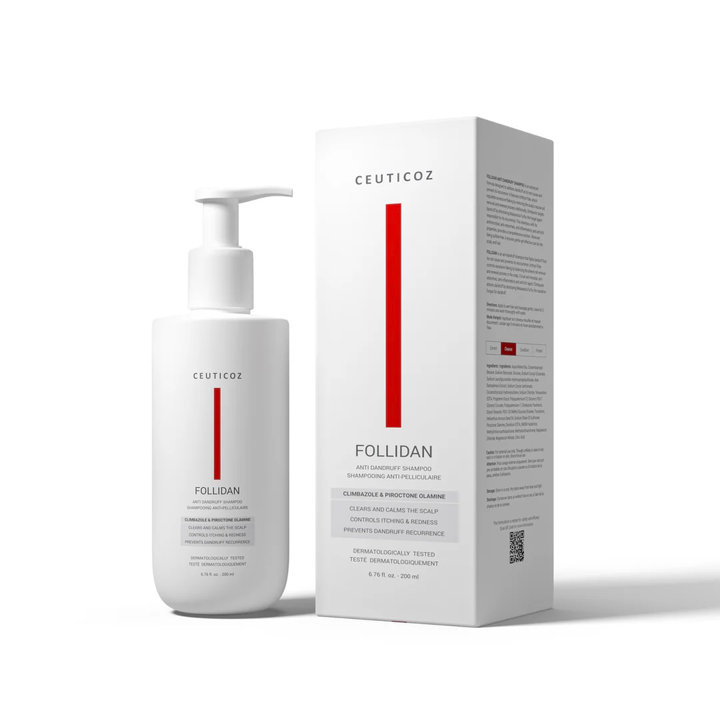 [COZ/025] Ceuticoz/ FOLLIDAN - Anti Dandruff Shampoo 200ml : سيتيكوز شامبو فوليدان مضاد للقشرة 