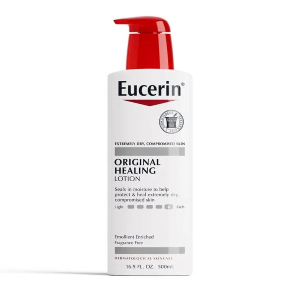 Eucerin/ Original Healing Lotion 500ml : يوسيرين لوشن مرطب للجسم والايدين بدون رائحة 