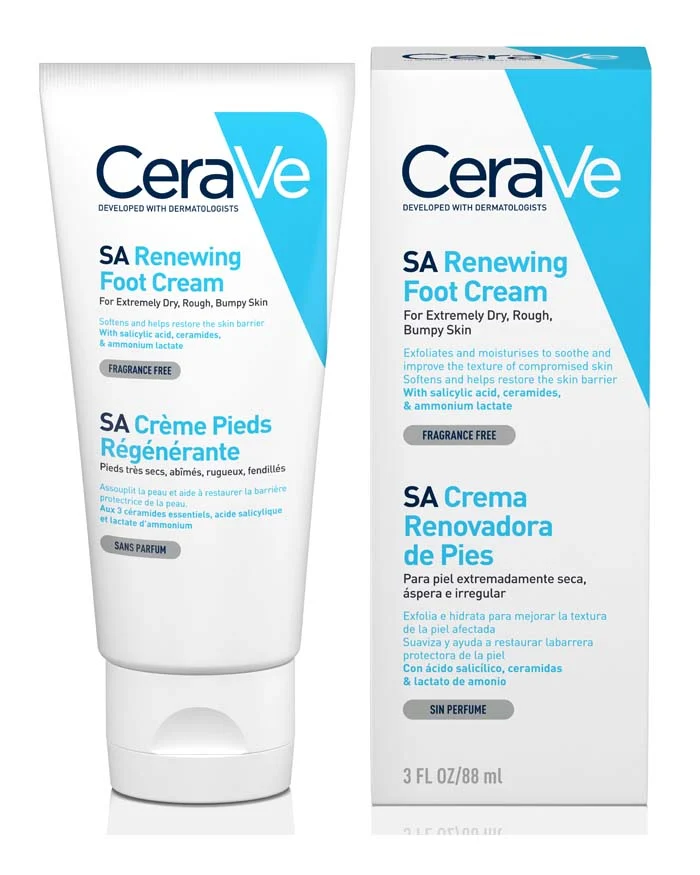 [CER/022] CeraVe/ SA Renewing Foot Cream 88ml : سيرافي كريم العناية بالقدمين بالسالسيلك اسيد 