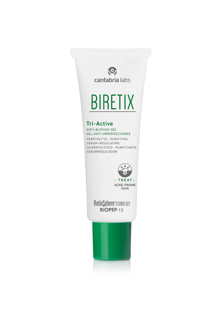 Cantabria Lab/ BIRETIX - Tri-Active Anti-Blemish Gel 50ml : كانتابريا لاب جل بايرتكس النشط لمعالجة الحبوب والاثار 