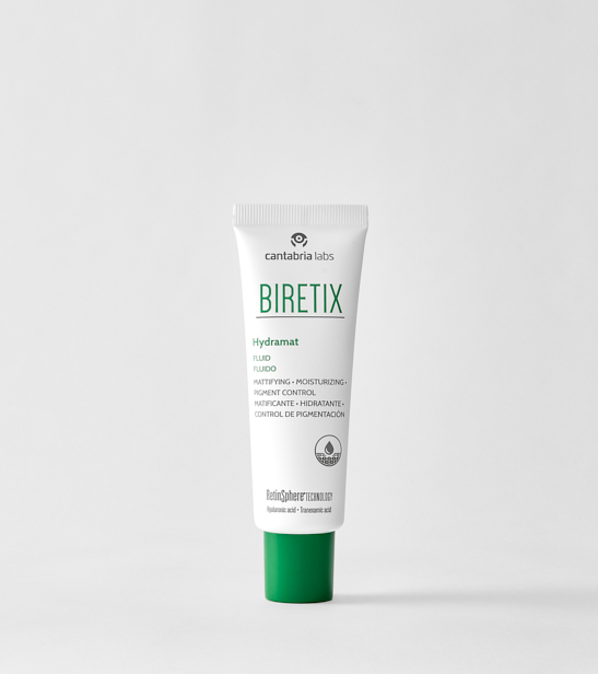 Cantabria Lab/ BIRETIX - Hydramat Fluid 50 ml: كانتابريا لاب مرطب بايرتكس هايدرا مات للبشرة المعرضة للحبوب والدهنية 