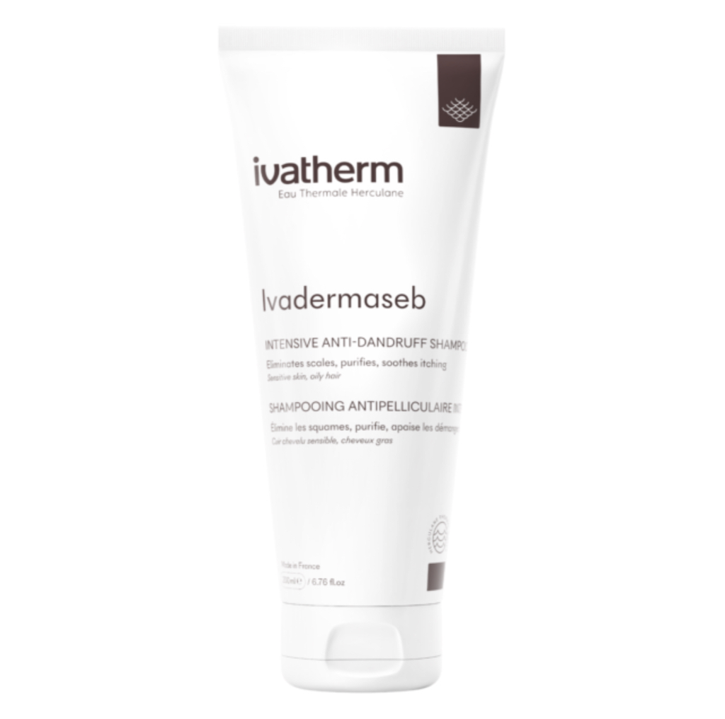 IVATHERM/ Ivadermaseb Intensive anti-dandruff shampoo 200ml : شامبو ايفاديرماسب مضاد للقشرة 