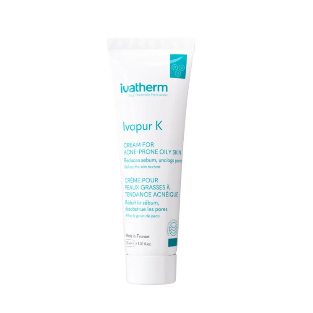 [IVA/018] IVATHERM/ Ivapur K Cream for Acne Prone Oily Skin 30ml : كريم ايفابور كي للبشرة الدهنية المعرضة للحبوب 