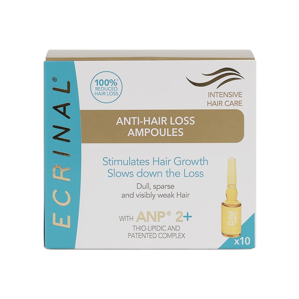 ECRINAL/ Anti-Hair Loss Ampules 5ml - x10: ايكرينال امبولات لتساقط الشعر