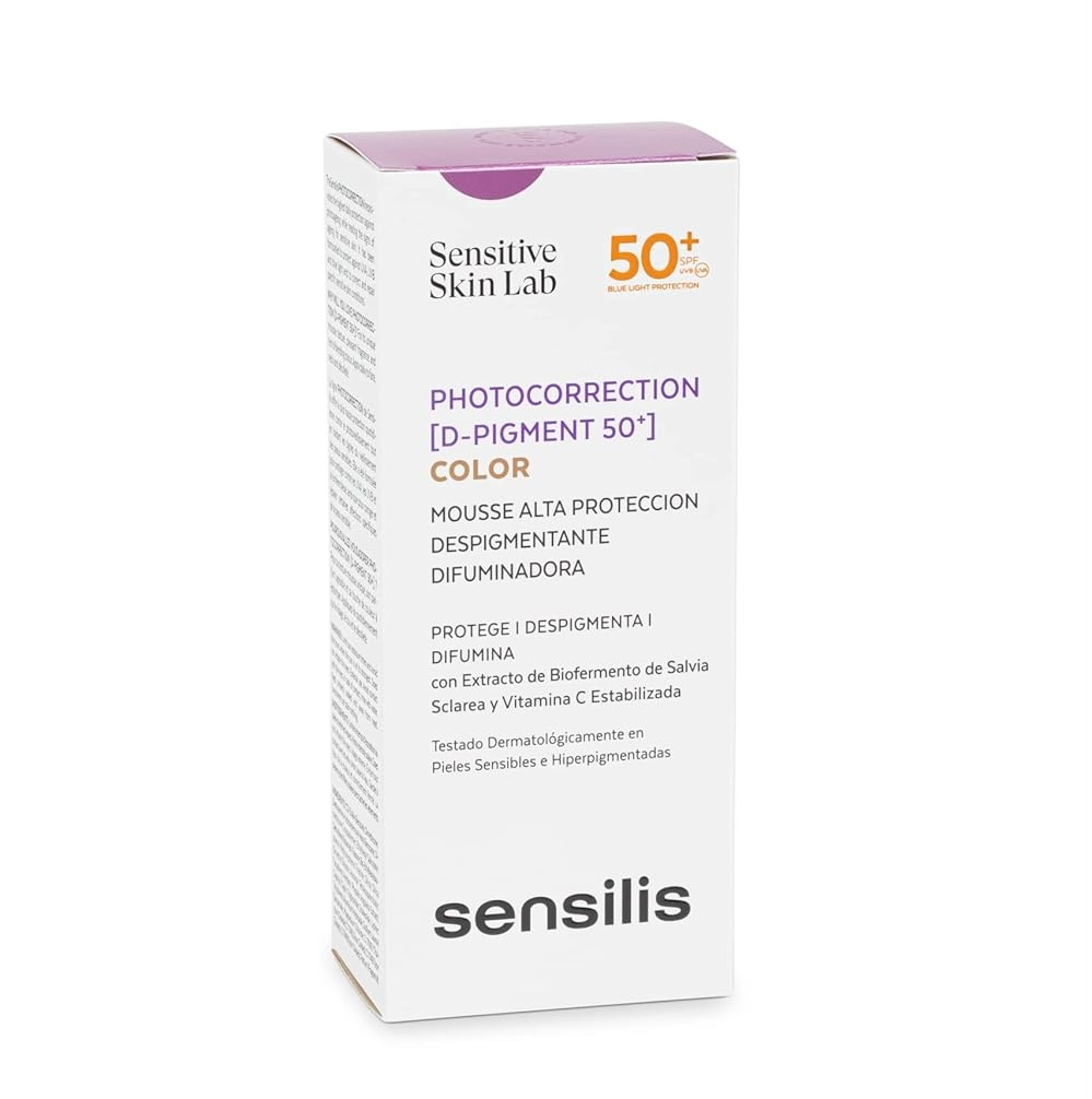 [SNS/006] Sensilis/ Photocorrection D-pigment 50+ 40ml : سينسيليز واقي شمس ملون ومصحح للتصبغات بعامل حماية من الشمس 