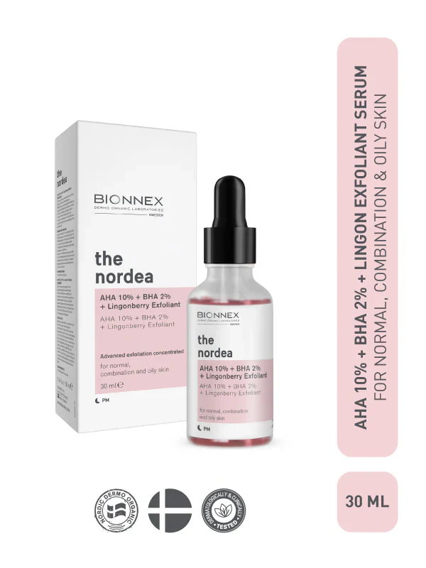 BIONNEX/  THE NORDEA AHA + BHA Peeling Serum for Oily & Combination Skin : بيونيكس مقشر ذا نوردي للبشرة الدهنية والمختلطة 