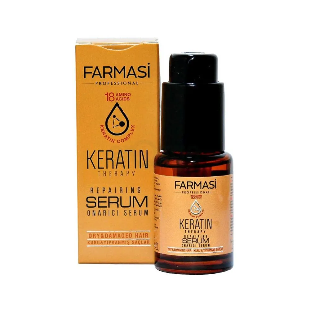 Farmasi/ Keratin Therapy Repairing Serum For Dry & Damaged Hair 30ml : فارمسي كيراتين ثيرابي سيروم إصلاح الشعر الجاف والمتضرر