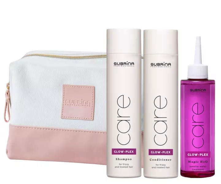 Subrina/ Care Glow Plex Set (Shampoo, Conditioner, treatment) : سوبرينا مجموعة كلو بلكس للعناية بالشعر ومنحه لمعان 