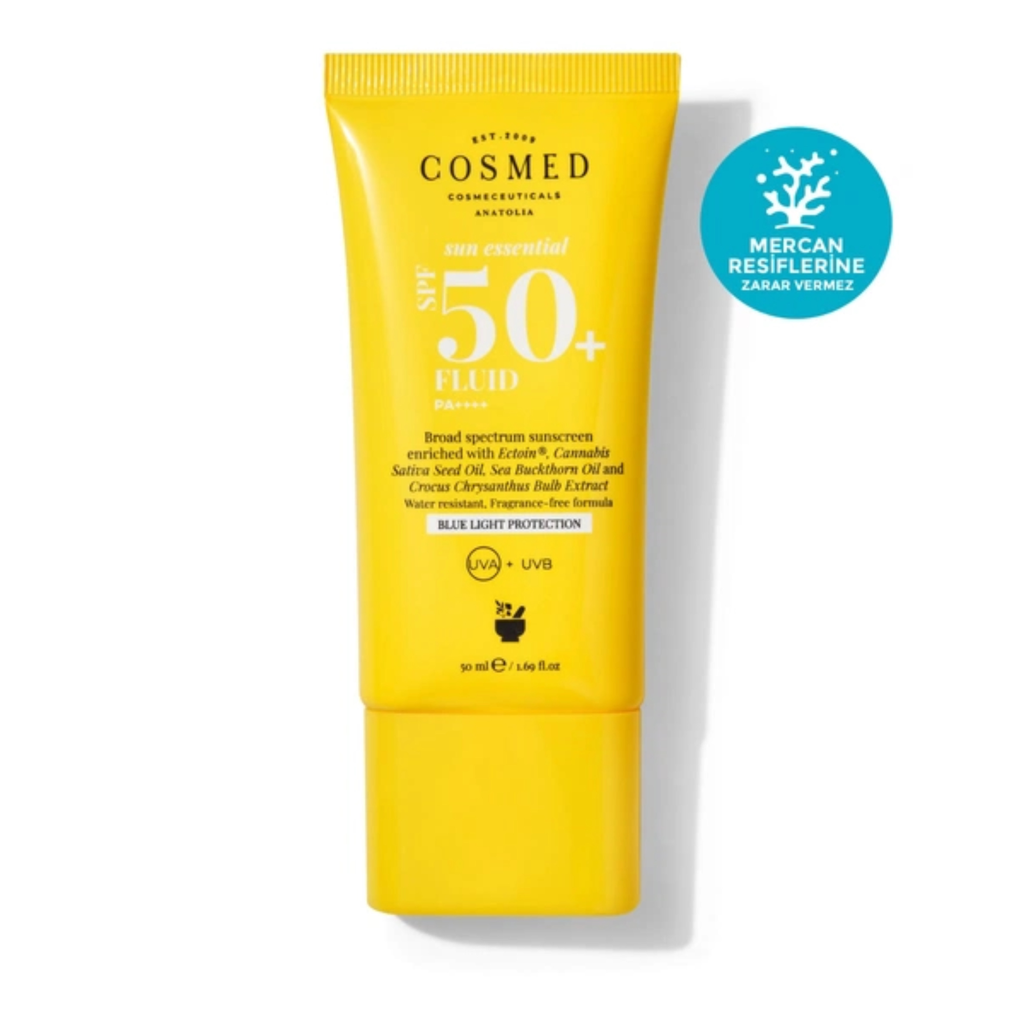 [Cosmed/003] Cosmed/ Sun Essential Fluid SPF50+ 50ml : كوزميد واقي شمس سائل مع عامل حماية من الشمس 