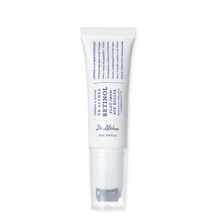 Dr Althea/ Retinol Flat Iron Eye Roller 25ml : د الثيا  سيروم الريتينول لمنطقة محيط العين مزود برأس معدني رولر 