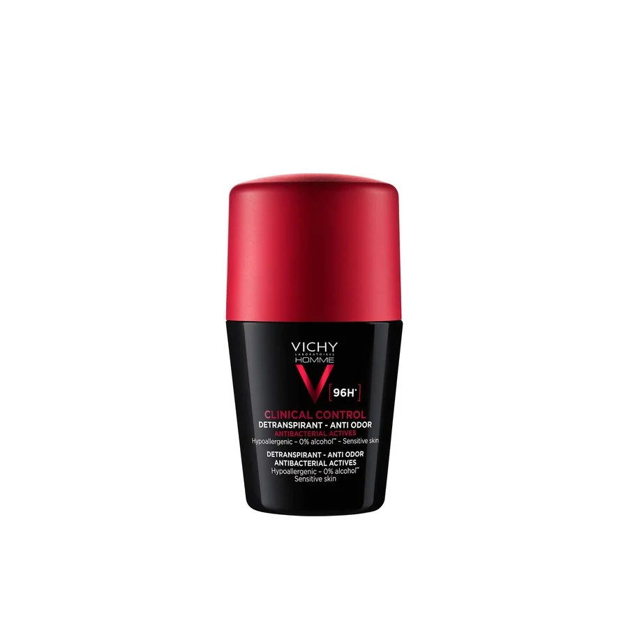 [Vichy/010] VICHY/ DEODORANTS DERCOS DEOS CLINICAL CONTROL 96H MAN :فيجي مضاد للتعرق للرجال بفعالية عالية يوفر حماية حتى 96 ساعة 
