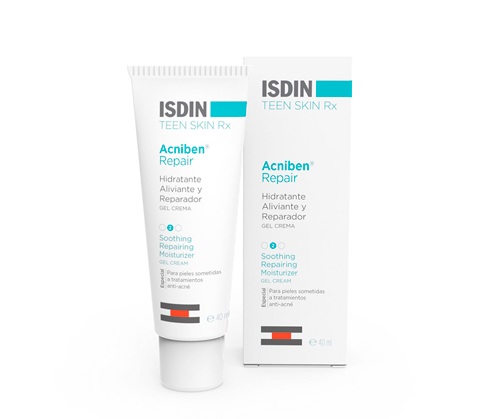 [SDN/003] ISDIN/ Acniben Repair Moisturizer, Soothing and Repairing Gel Cream 40ml : ايزدين أكنيبن كريم جل مهدئ ومرمم للبشرة