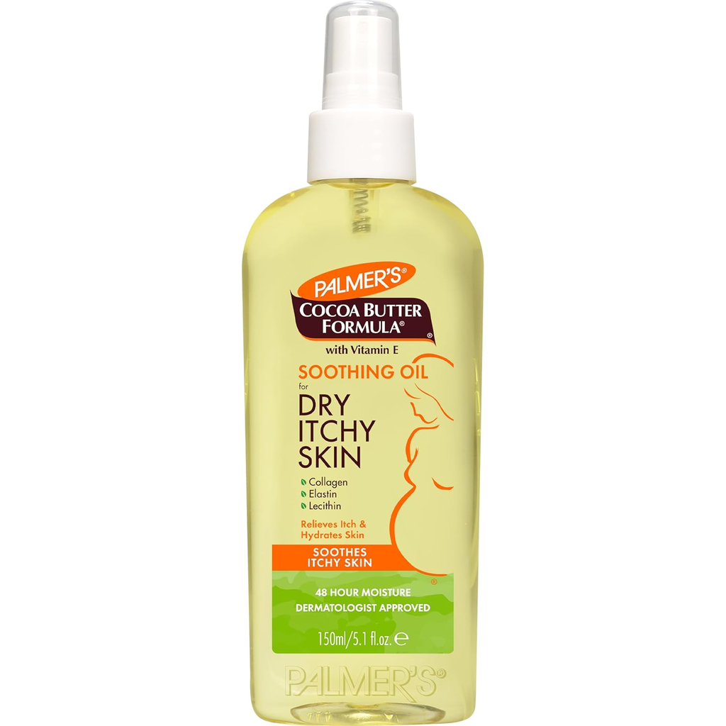 Palmers/ Cocoa Butter Formula Soothing Oil with Vitamin E, Dry, Itchy Skin Relief, Anti-Itch Body Oil 150ml : 