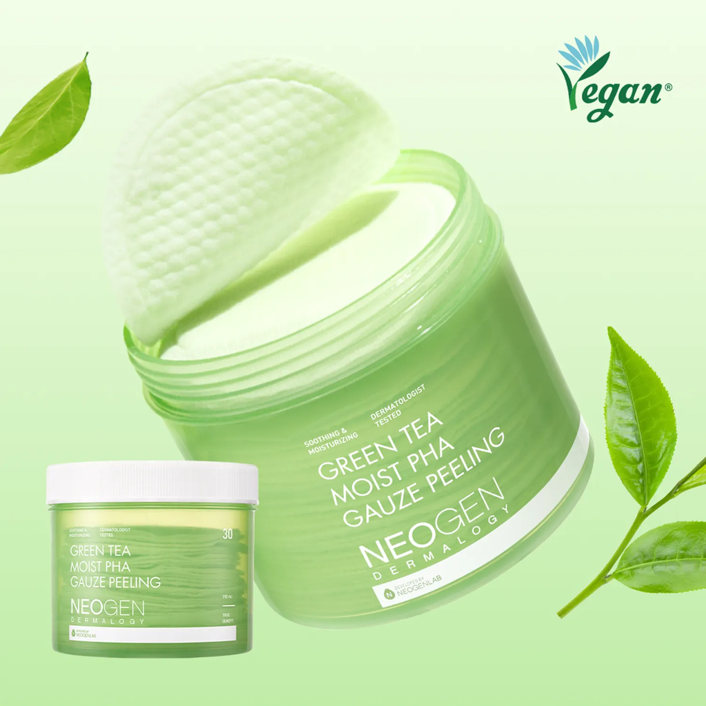 NEOGEN / bio peel gauze peeling green tea 30pads - نيوجين وسائد للتقشير بالشاي الأخضر 