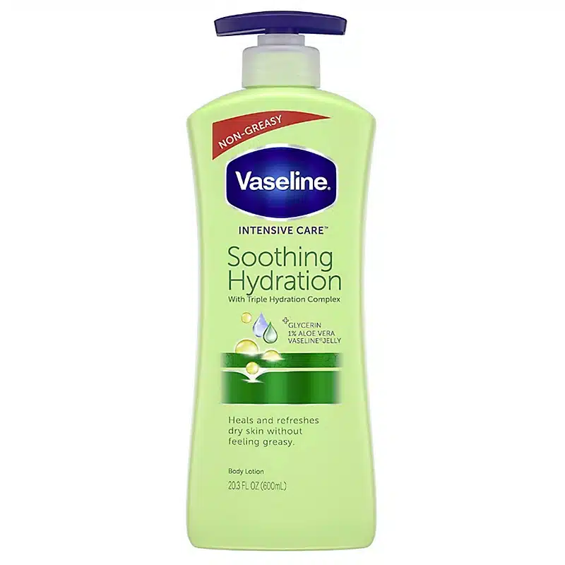 Vaseline/ Intensive Care Body Lotion soothing hydration aloe fresh 600ml - لوشن فازلين للترطيب العميق 