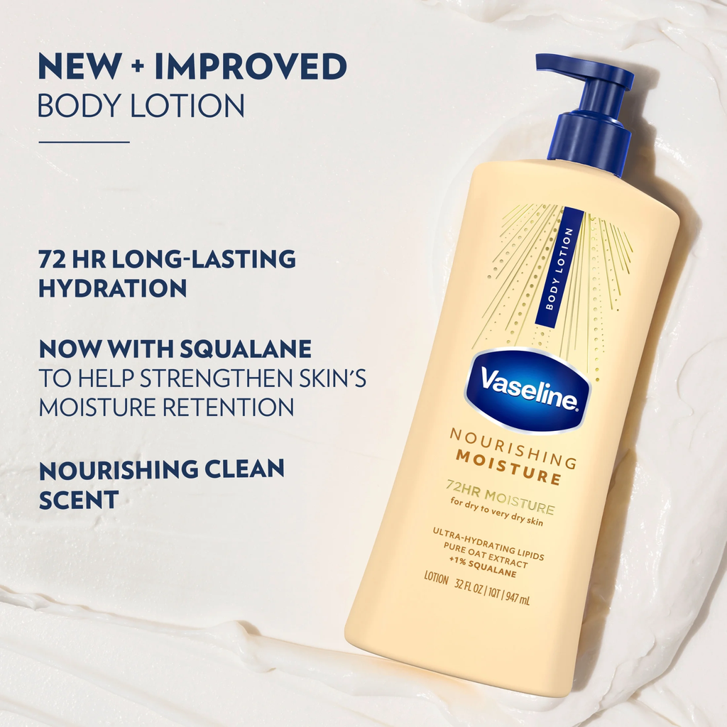 [ODOO-3583] Vaseline / nourishing moisture body lotion for dry and very dry skin 947ml- مرطب فازلين للبشرة الجافة الى الجافة جدا