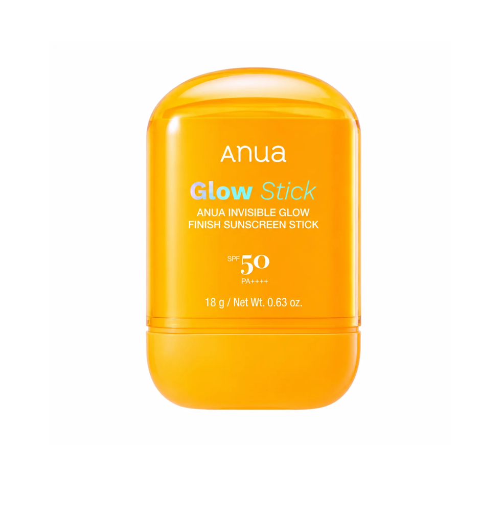 ANUA / Glow Stick Invisible Glow Finish Sunscreen Stick Spf50 pa++++ 18g انوا واقي شمس ستك مرطب ومفتح للبشرة