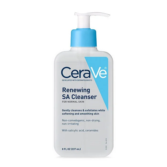 Cerave / renewing SA cleanser for normal skin 237ml- غسول سيرافي بحمض السالسيليك للبشرة الاعتيادية لتنقية وتجديد البشرة 
