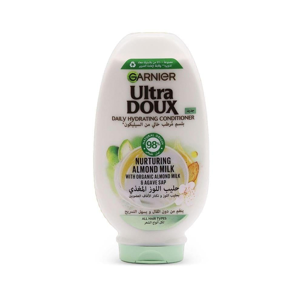 Garnier / Ultra Doux Almond Milk Hydrating Conditioner - 400ml | غارنييه بلسم مرطب بحليب اللوز - 400 مل