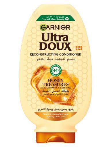 Garnier Ultra Doux Honey Treasures Conditioner - 400ml | غارنييه بلسم للشعر التالف والهش بالعسل - 400 مل