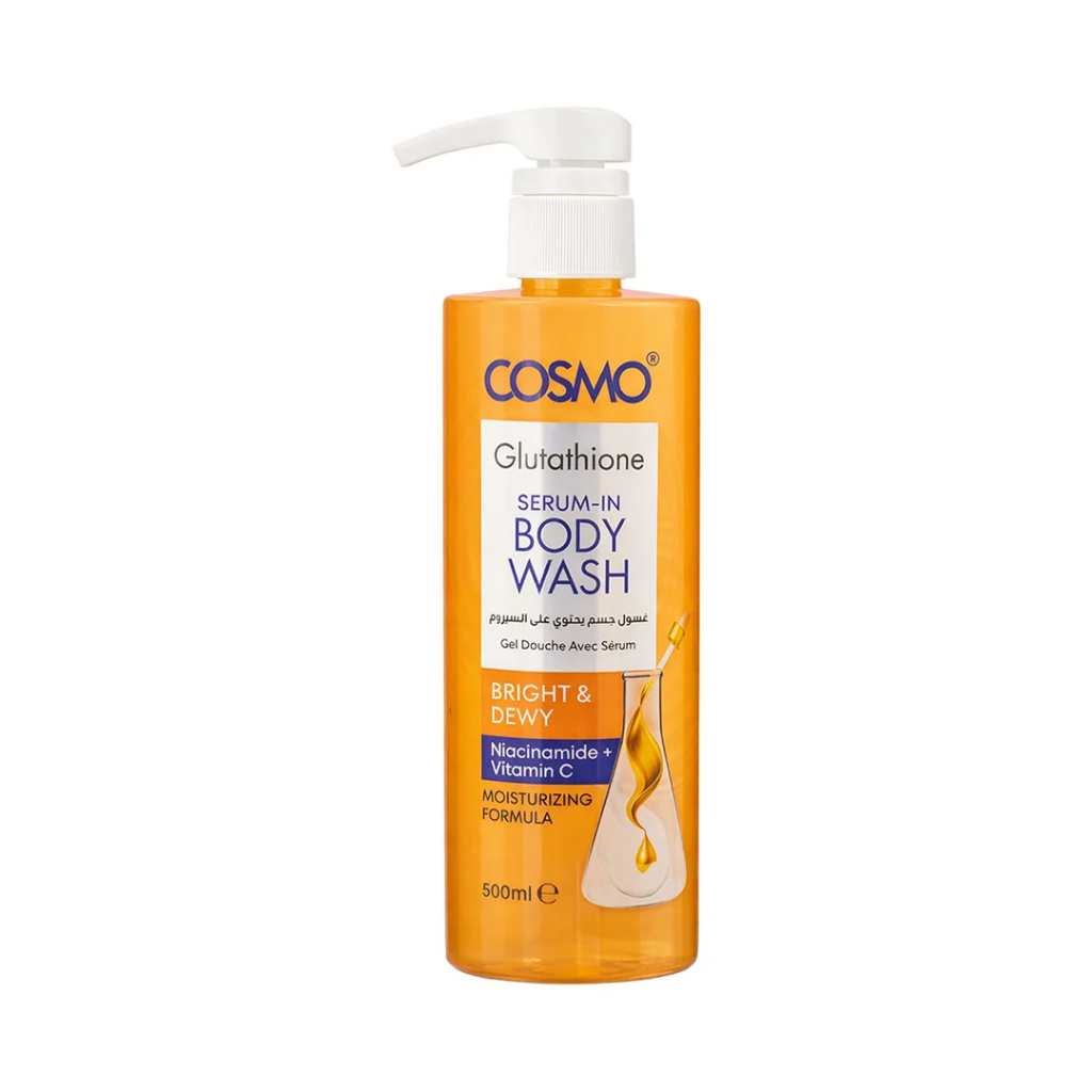 COSMO / COSMETICS Body Wash Serum Bright & nourish 500mlكوزمو غسول جسم جل – 500