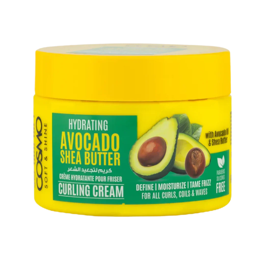 COSMO / COSMETICS CURLING CREAM AVOCADO & SHEA BUTTER - 325g | كوزمو كريم تجعيد مرطب زبدة الشيا والأفوكادو - 325غ