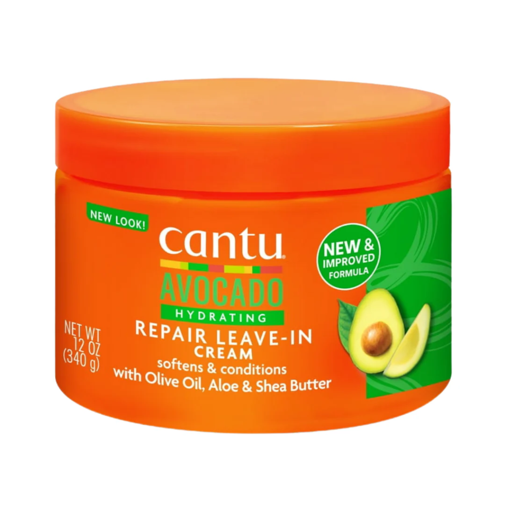 Cantu / Avocado Conditioning Cream with Olive Oil, Aloe & Shea Butter - 340g | كانتو ليف إن بالأفوكادو المرطب بزيت الزيتون والصبار وزبدة الشيا - 340 غرام