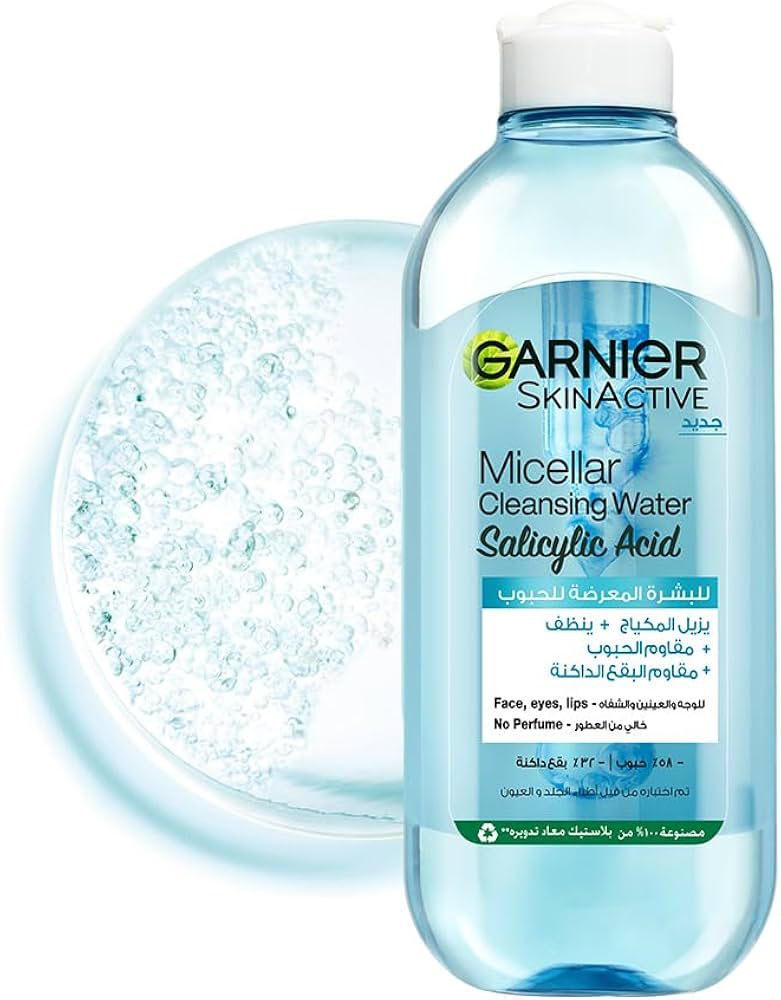 Garnier /  Micellar Water Salicylic Acid - 400ml | غارنييه ميسيلار بالسالسليك اسد - 400 مل