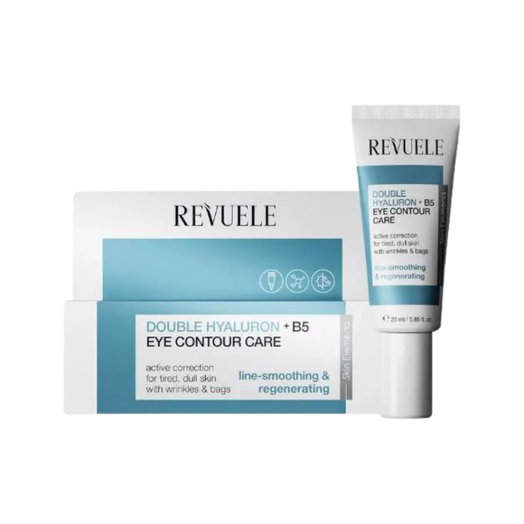 Revuele / Double Hyaluron B5 Eye Contour Care - 25ml | ريفويل كريم حول العين بالهيالورونيك اسيد و البانتينول - 25 مل