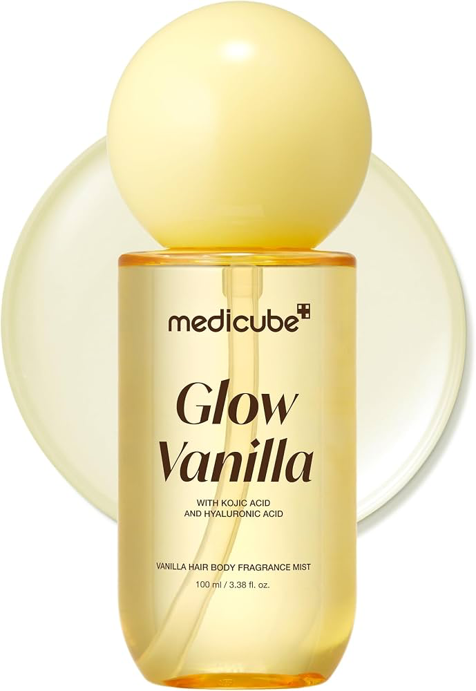 medicube / Glow Vanilla Hair & Body Fragrance Mist 100ml- معطر الجسم والشعر من مدكيوب بالهاليرونك اسد 