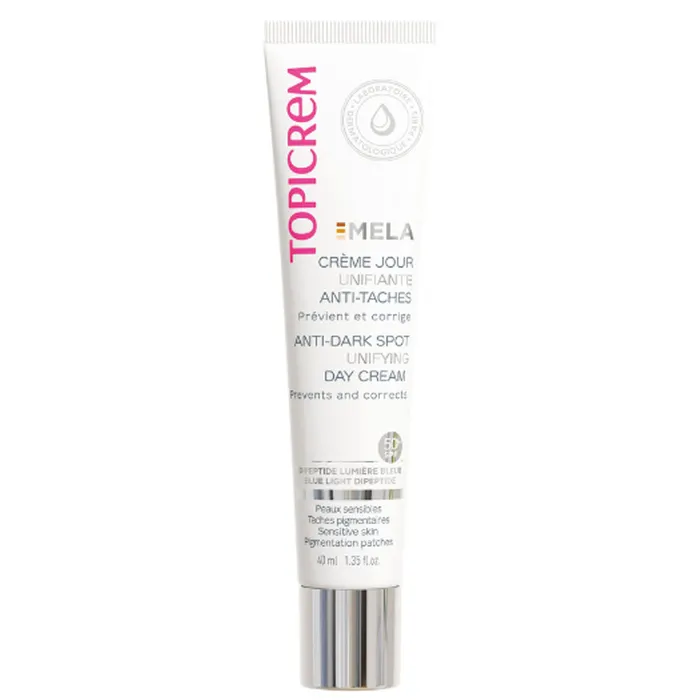 TOPICREM MELA ANTI-DARK SPOT UNIFYING DAY cream spf50+++ - كريم واقي توب كريم المضاد للتصبغات والبقع الداكنة 