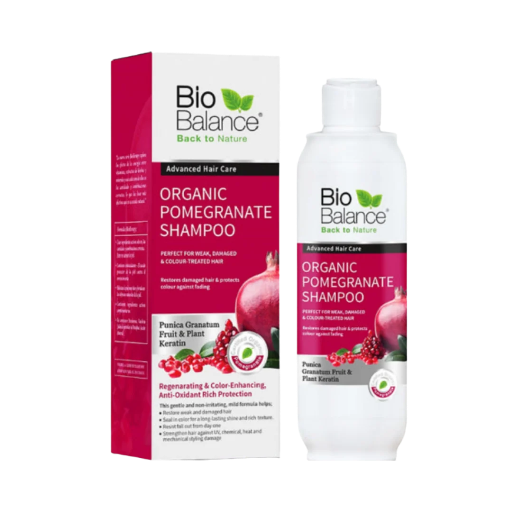 [ODOO-3781] Bio Balance / Organic Pomegranate Shampoo - 330 ml | بايو بالانس شامبو للشعر المصبوغ بالرمان - 330 مل