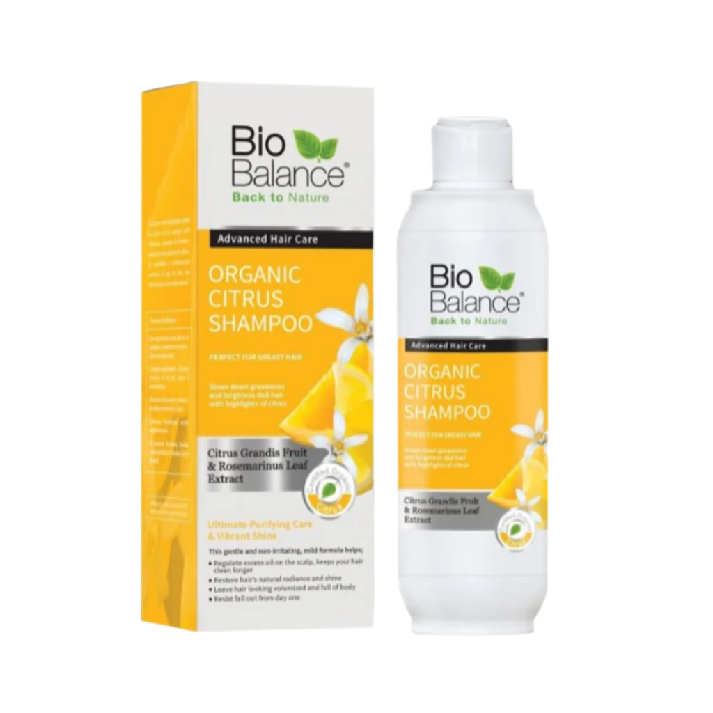 Bio balance / Citrus Shampoo - 330ml |بايو بالانس شامبو للشعر الدهني والقشرة بالحمضيات 330مل