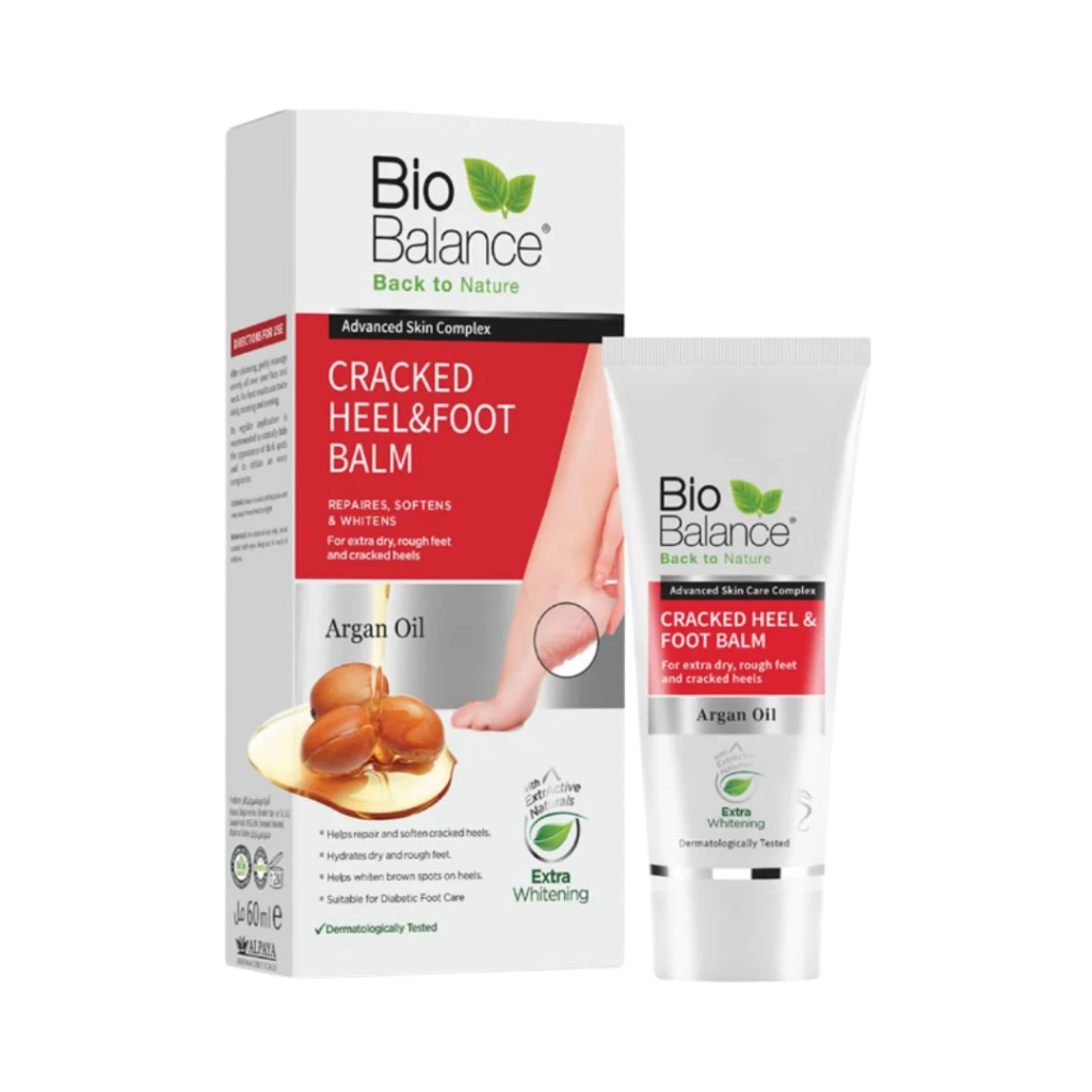 Bio Balance / Argan Oil Cracked Heel & Foot Balm - 60ml | بايو بالانس كريم القدم لعلاج تشقق الكعوب بزيت الأرغان - 60 مل