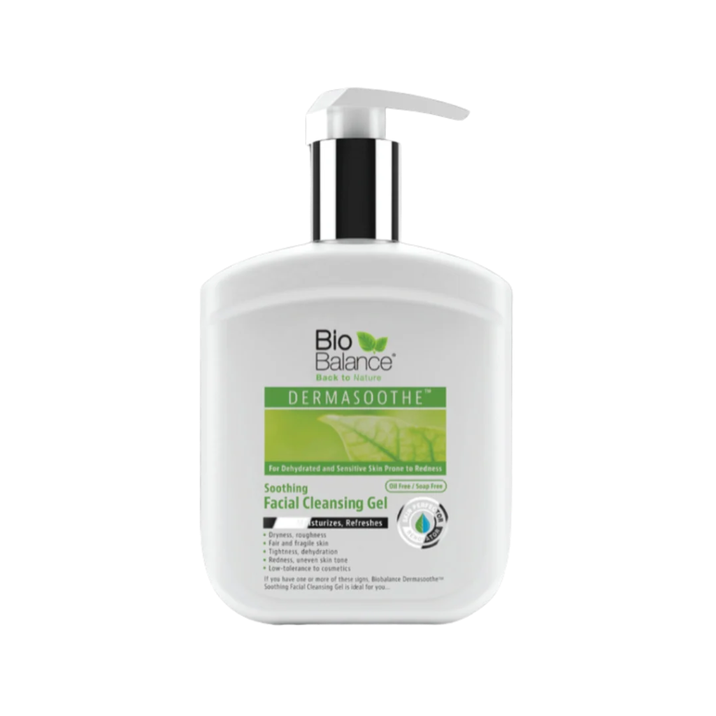 Bio Balance Dermasoothe Facial Cleansing Gel Soothing - 250ml |بايو بالانس غسول للبشرة الحساسه خالي من العطور والسلفات والكحول - 250 مل