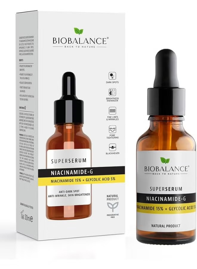 Biobalance / Niacinamide 15% + Glycolic Acid 5% Super Serum